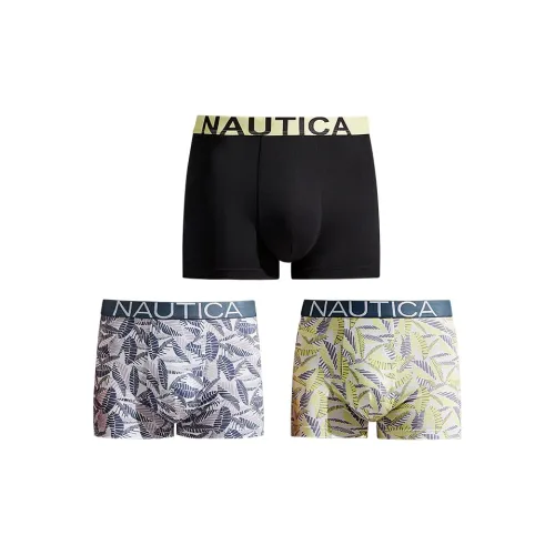 NAUTICA UNDERWEAR Серо-голубой + Лимон + Черный Мужские Трусы
