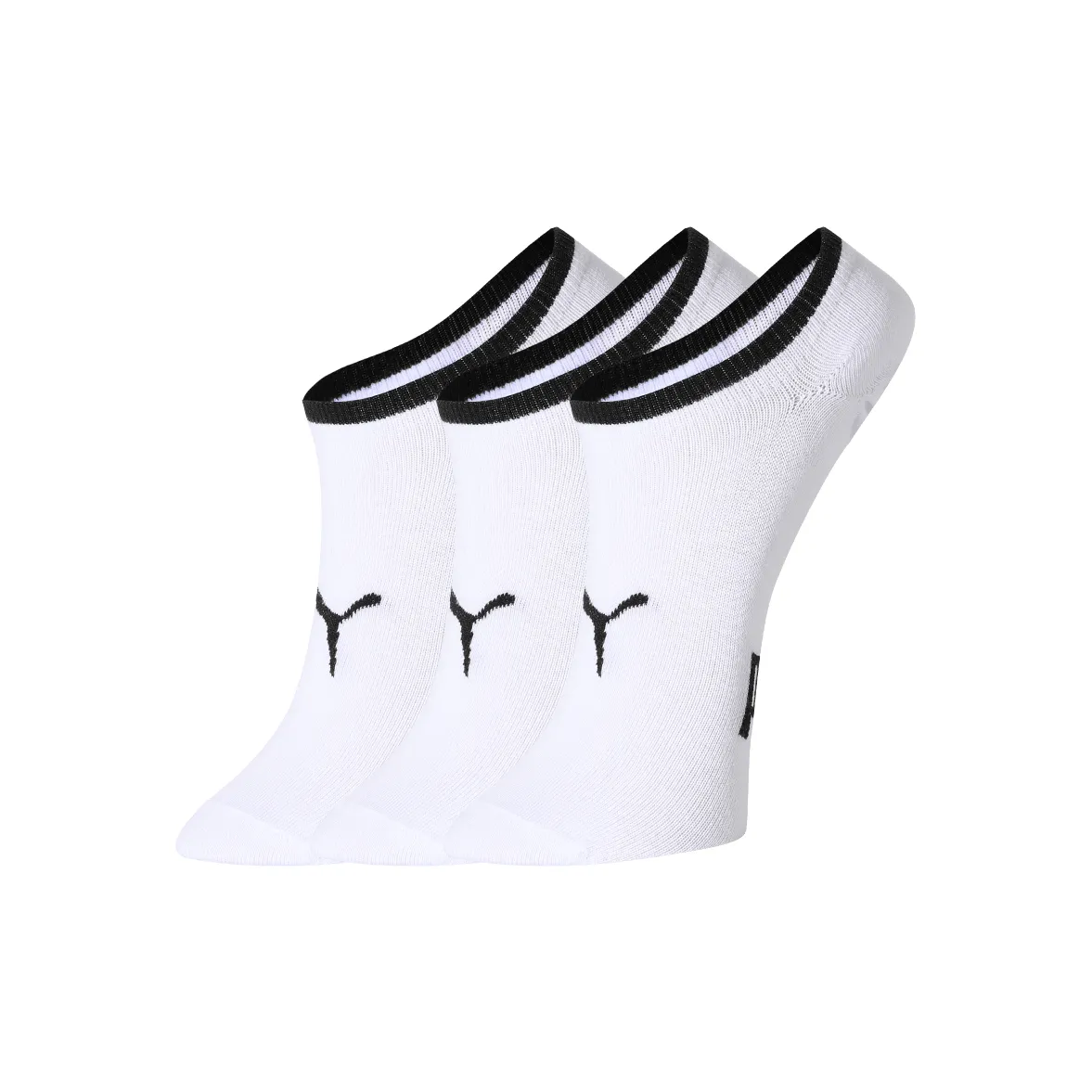 PUMA No Show Socks Unisex 3 Pack White