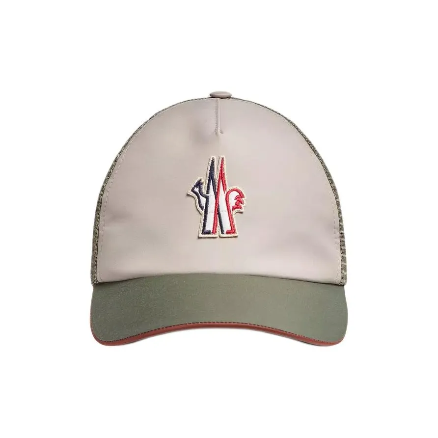 Moncler Cotton Baseball Caps Men's Beige