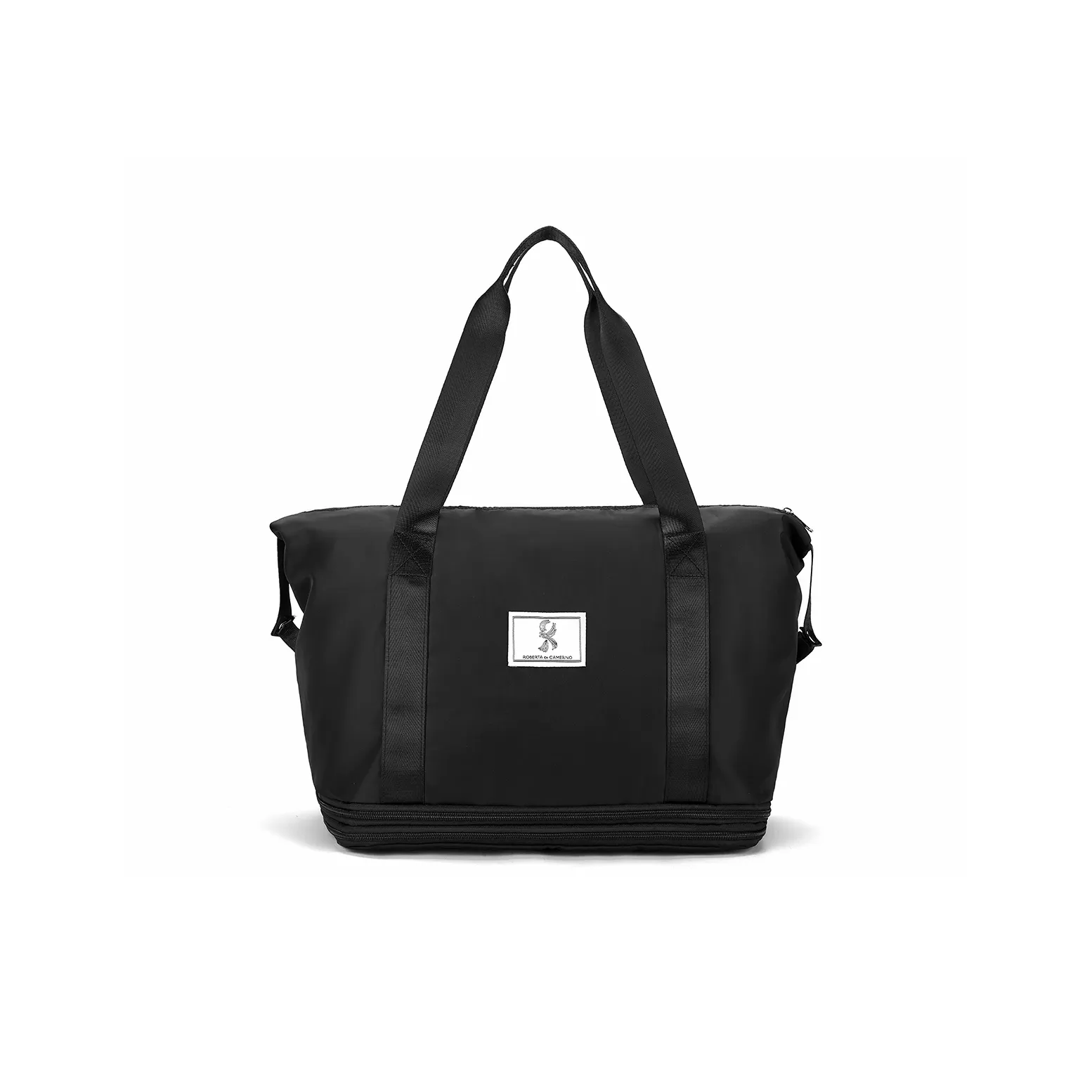 Roberta Di Camerino Ткань Дорожная Сумка Женская Черная Фиолетовая