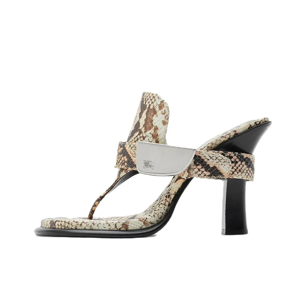 Burberry Slip-Resistant Flip Flops Women's White Brown