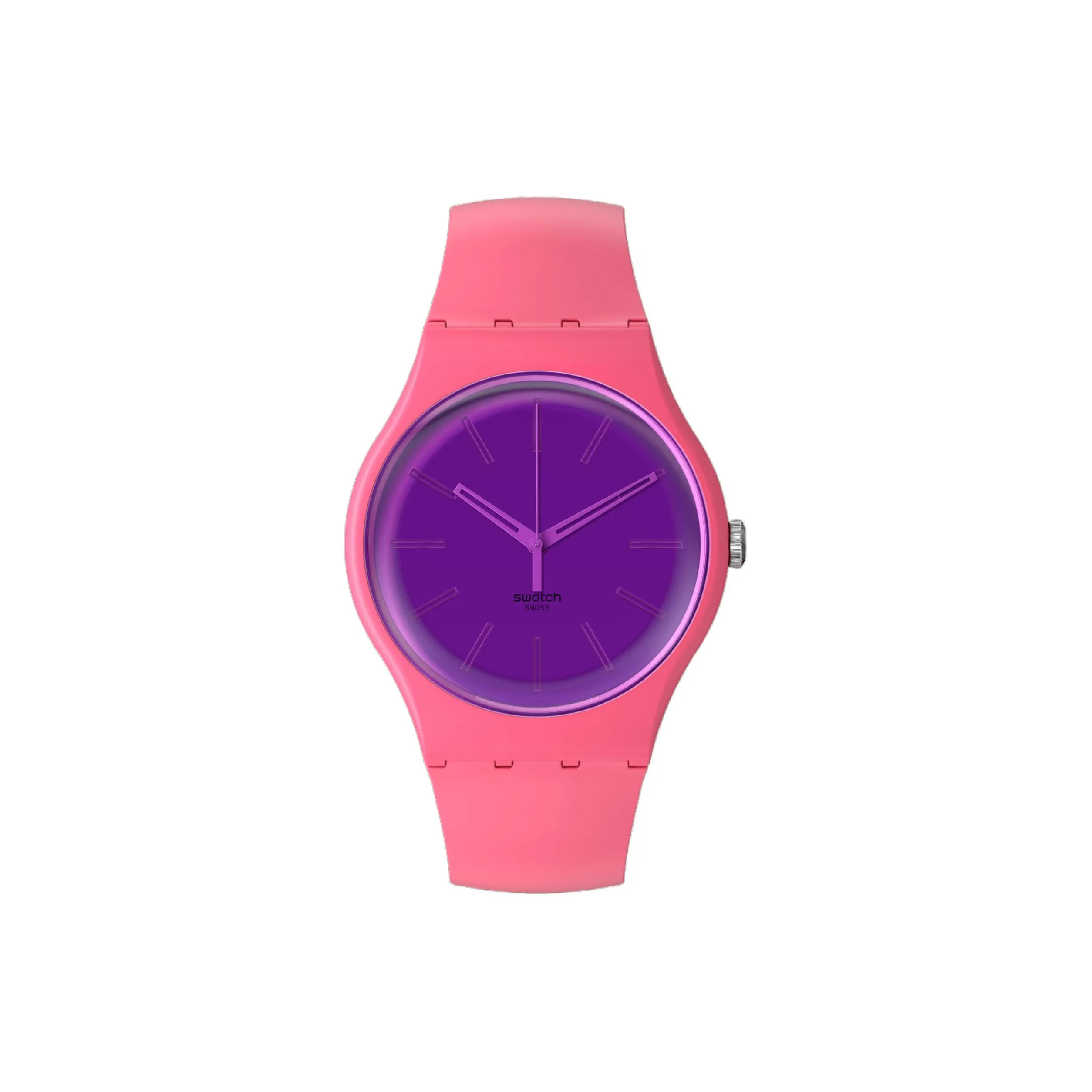 Swatch Essentials Collection Кварцевый механизм Унисекс Часы 41 мм Фиолетовый Циферблат