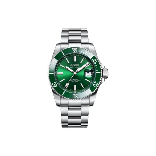 EPOS Автоматический Механический Movement Мужские Часы 41,5mm*41,5mm*13,3mm Зеленый