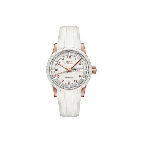 MIDO Автоматический Механический Movement Женские Helm Часы 38mm*11,25mm Белый