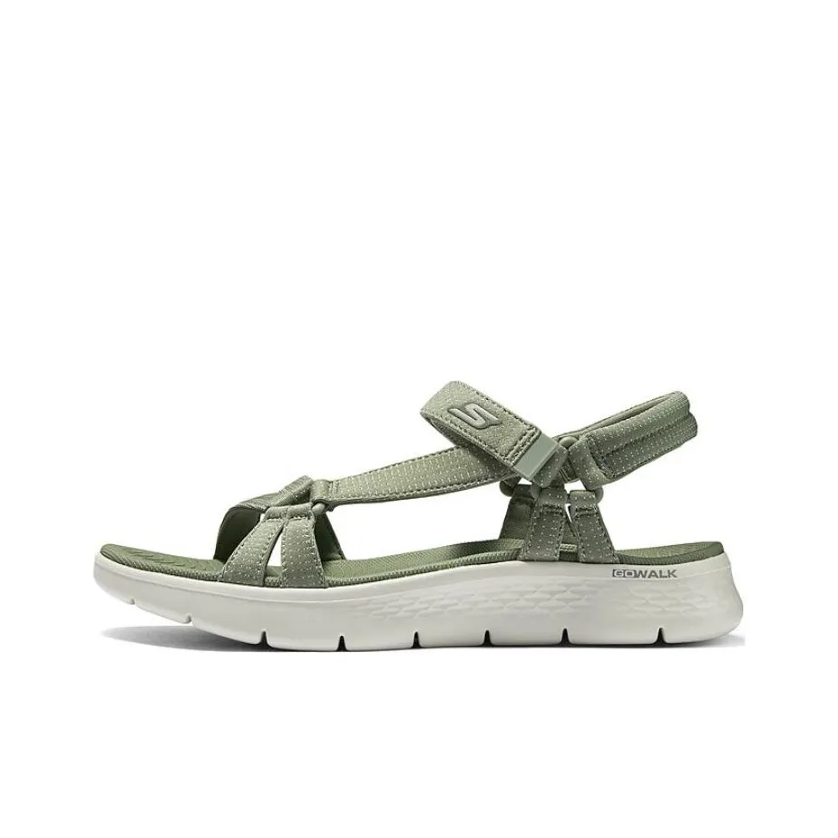 Skechers Go Walk 5 Strap Sandals Women's Olive Green