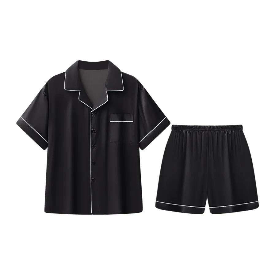 Lan Miao Pajama Set Men's Premium Black