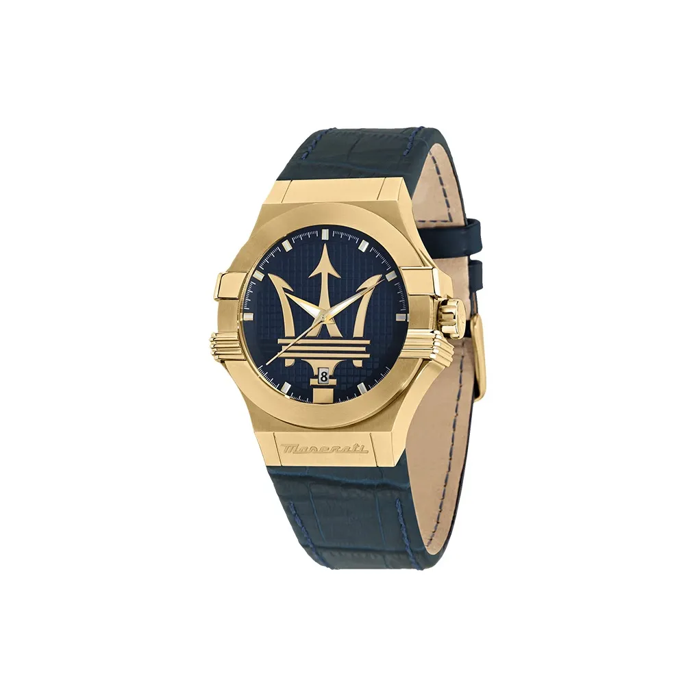 Maserati Мужские часы Кварцевый механизм Синий циферблат