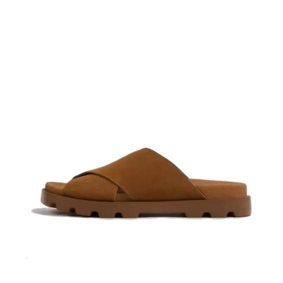 CAMPER Brutus Cross-strap Suede Slides
