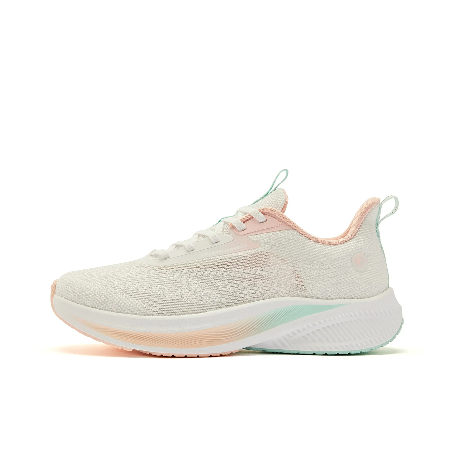 QIAODAN Light Speed 4.0 Breathable And Lightweight Low Top Running Shoes Women's White