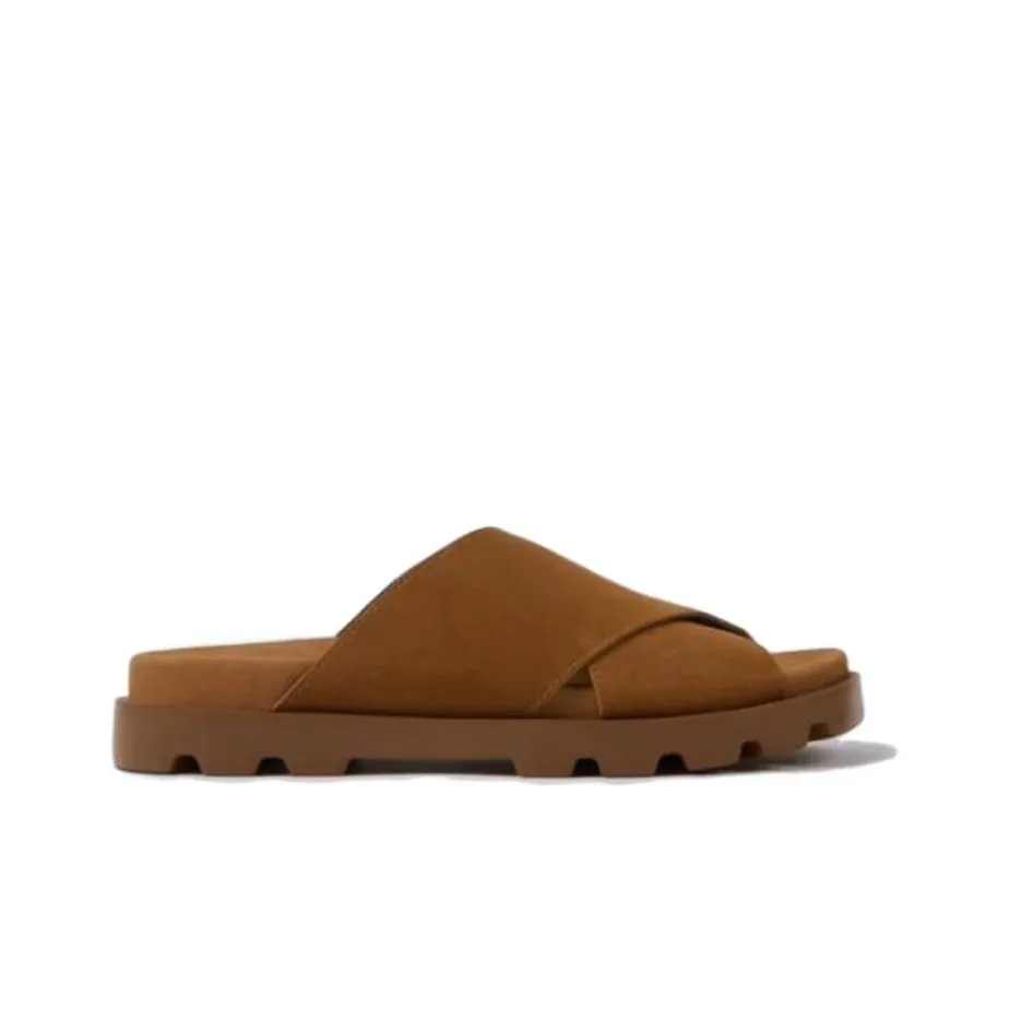 CAMPER Brutus Cross-strap Suede Slides
