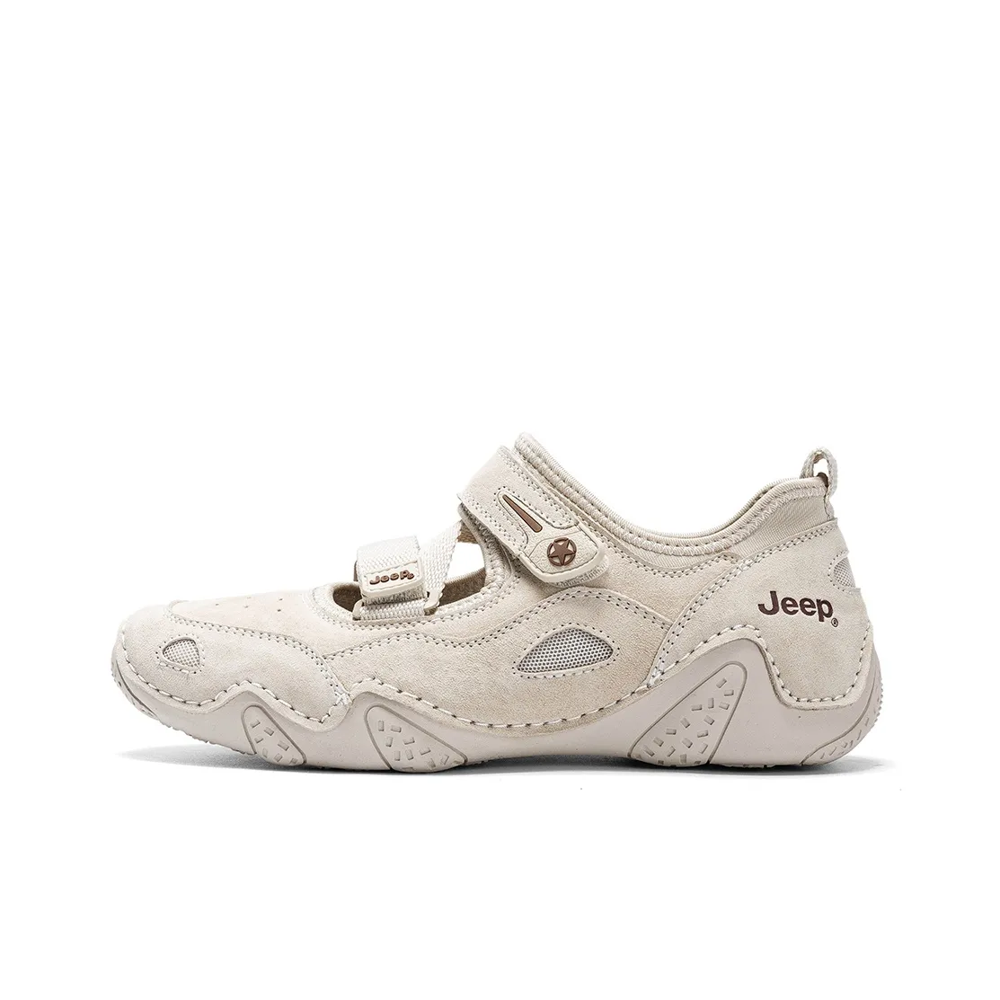 Jeep Durable Breathable Low Top Outdoor Shoes Women's Light Gray