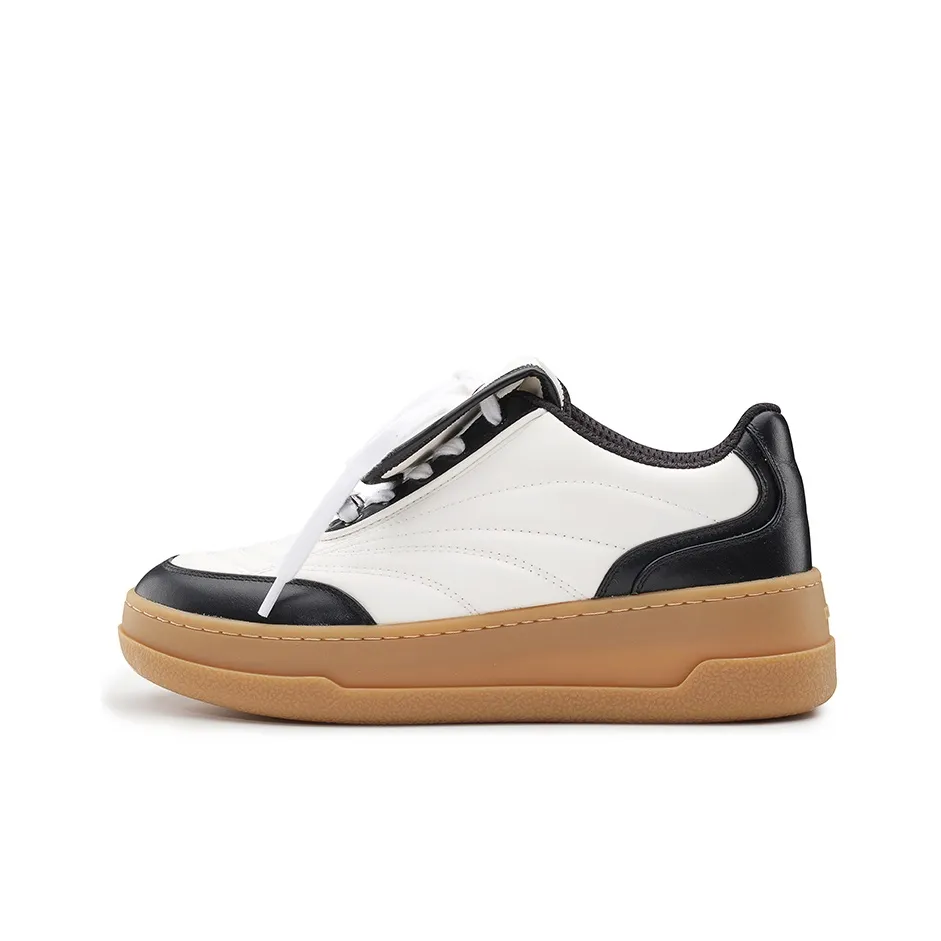 Lucia Tacci Original Designer Cow Leather Color Block Platform Height Increasing Casual German Army Trainers