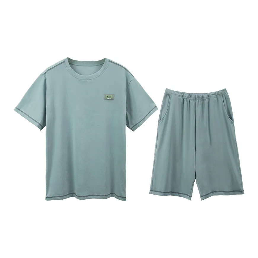 WOLFSFUL Pajama Set Men's Light Green