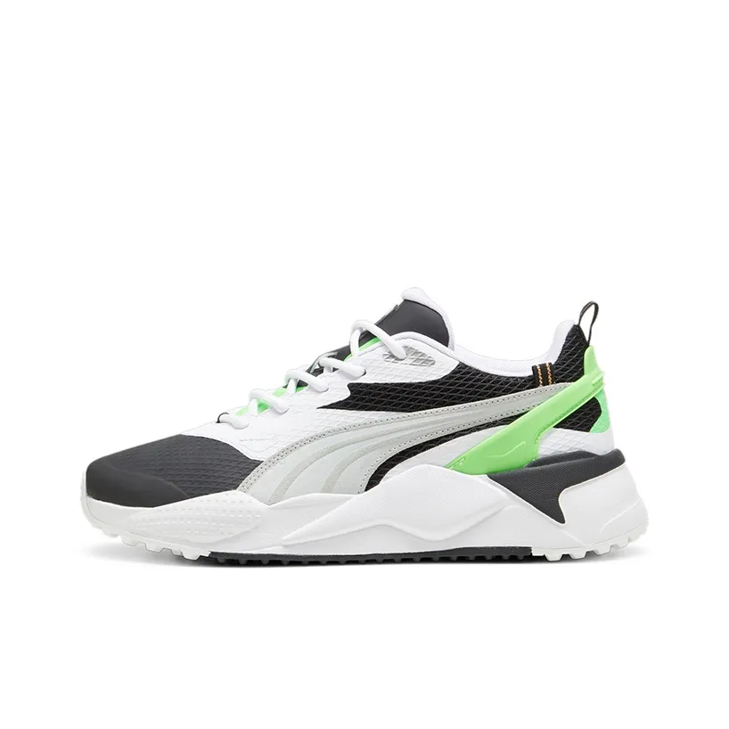 PUMA GS X Efekt MID Топ Мужская обувь для гольфа Черный Зеленый