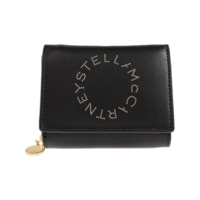 Stella McCartney Logo Appliqué Tri Fold Wallet