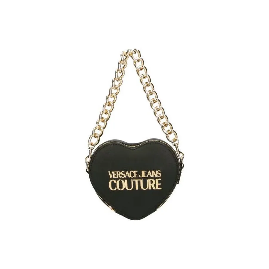 VERSACE JEANS COUTURE Logo Plaque Heart Shaped Shoulder Bag