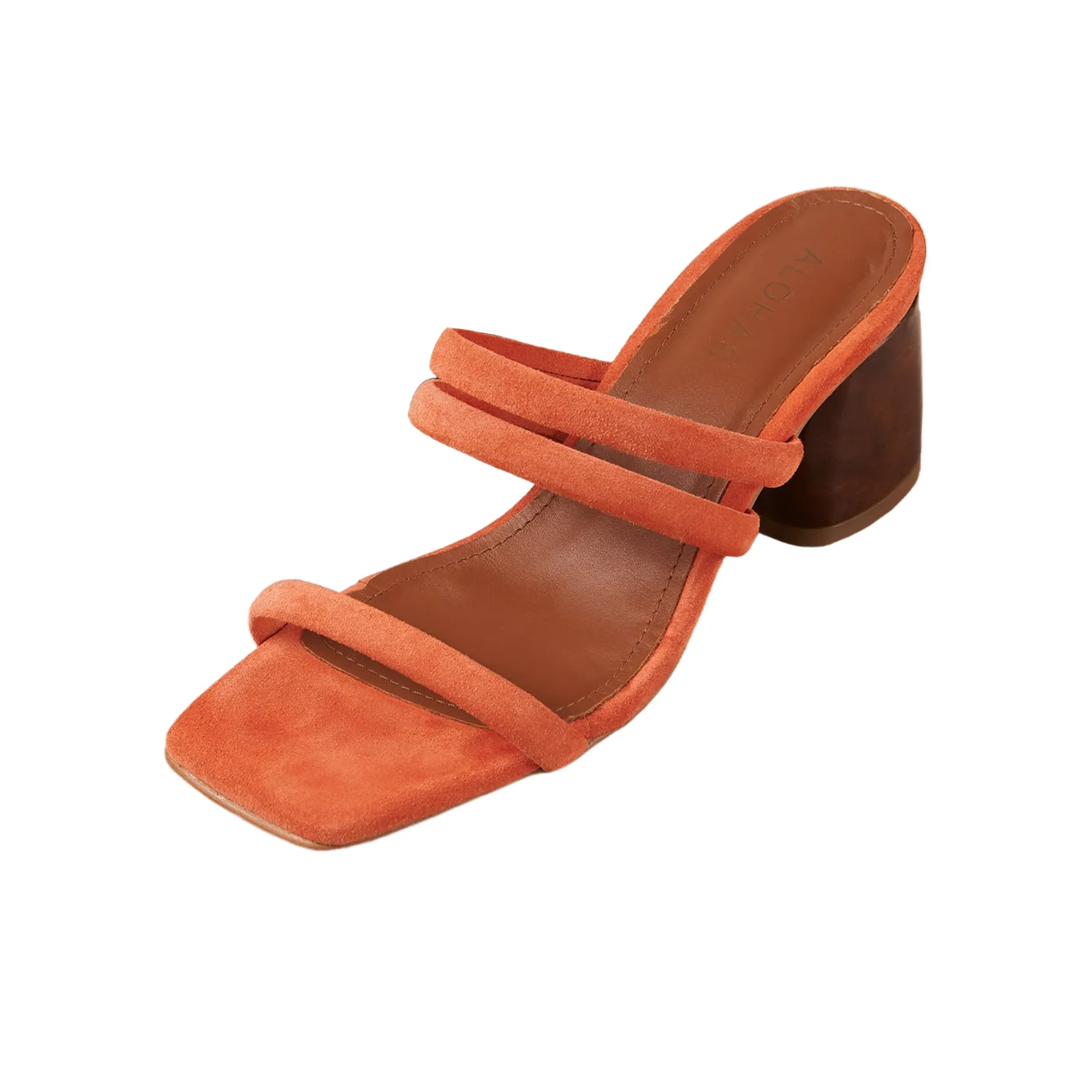 ALOHAS Slide Slippers 7cm Women's Orange