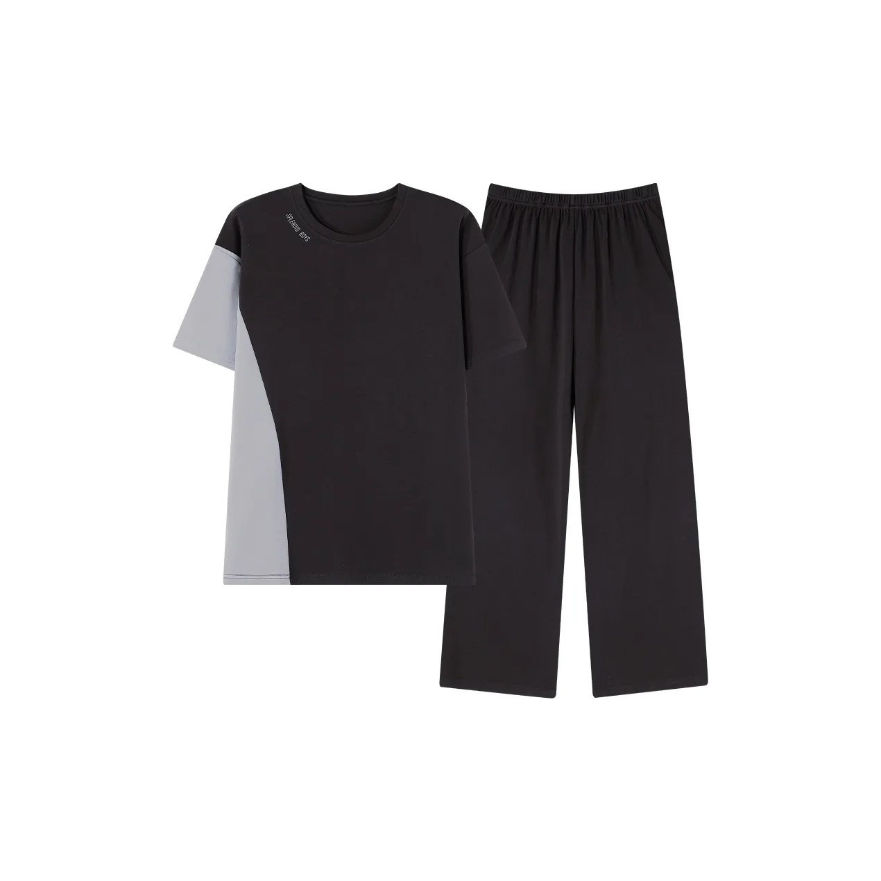 Pretty Lady Pajama Set Men's Black Gray