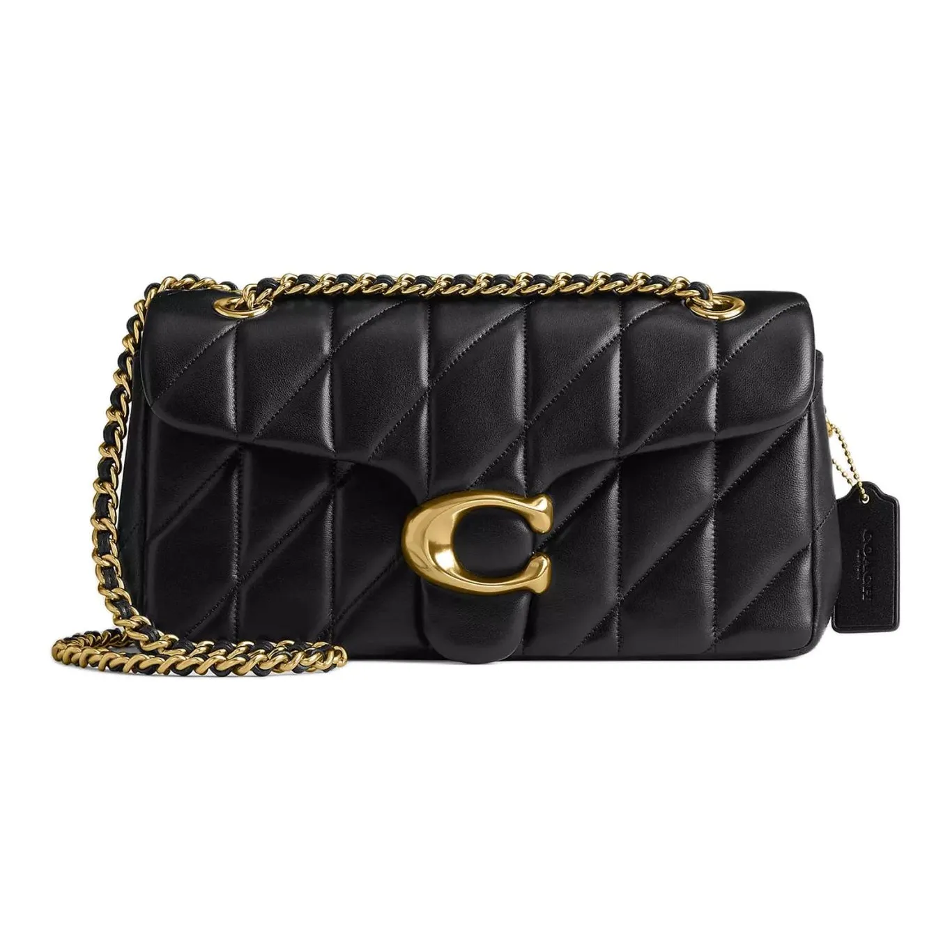 COACH Tabby Sheepskin Crossbody Bag Shoulder Bag Medium Size Women's Black