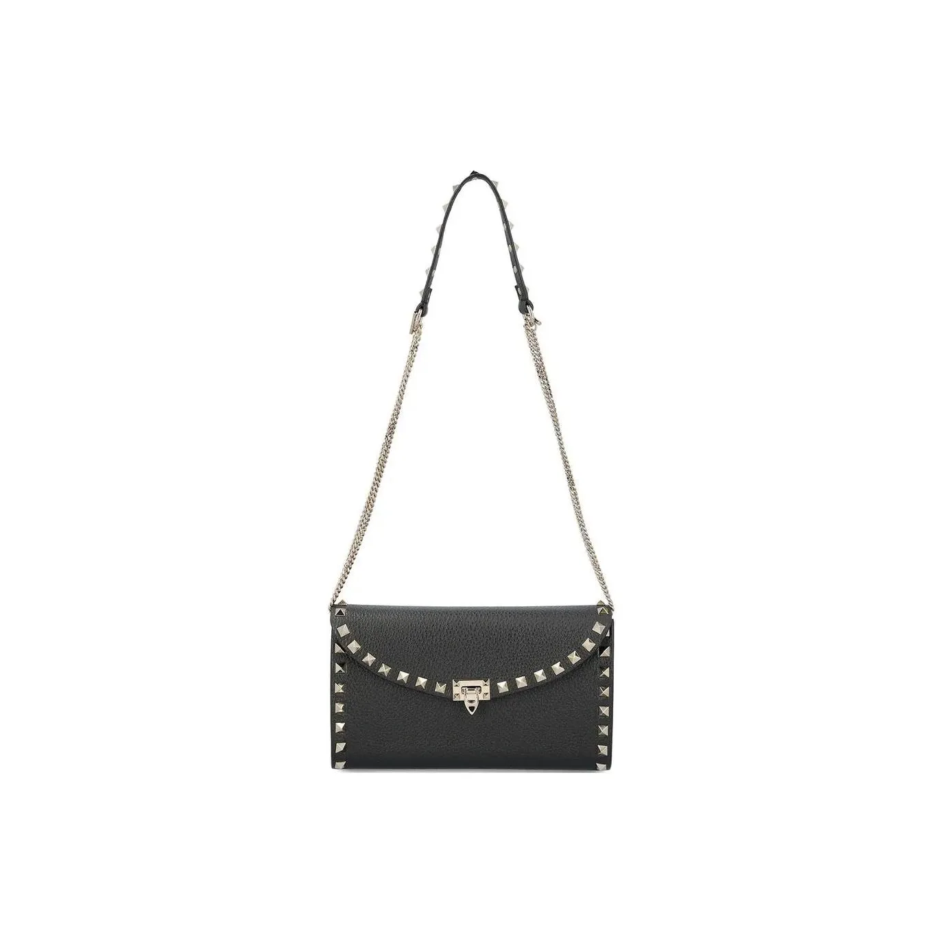 Valentino Garavani Rockstud Foldover Top Crossbody Bag