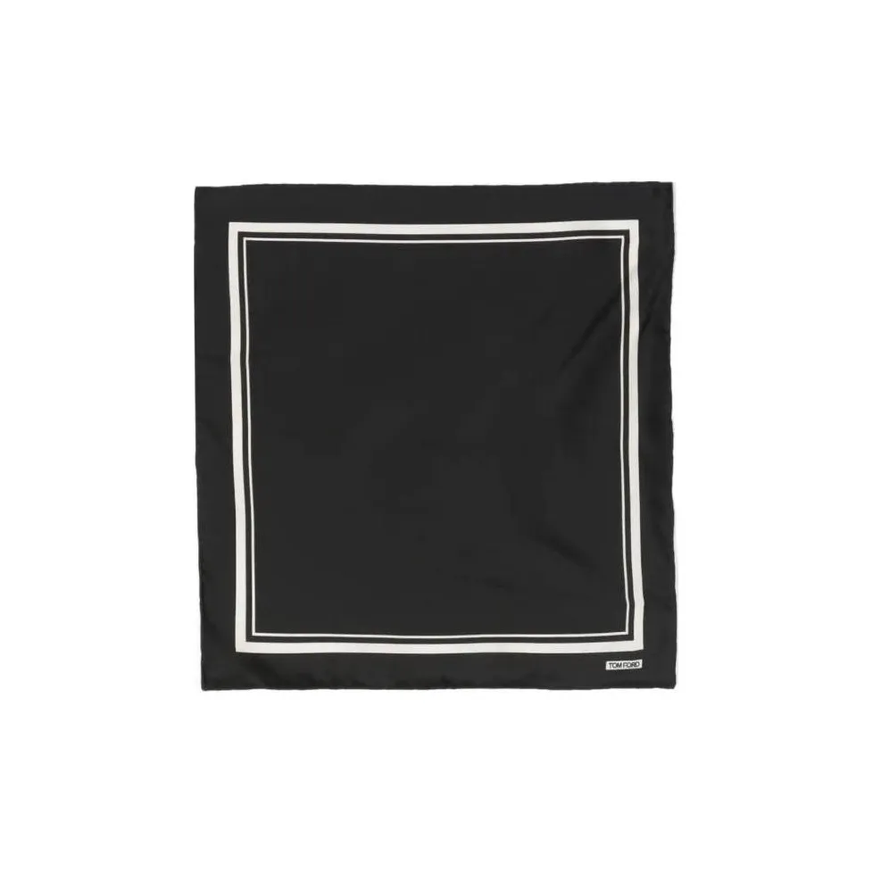 TOM FORD Tonal Frame Pocket Square Scarf