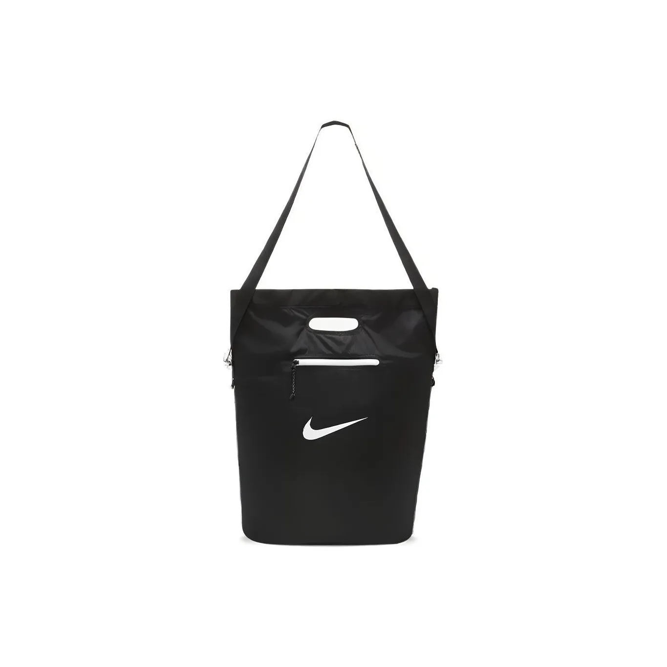 Nike Fabric Tote Bag, Shopping Bag, Tote One Shoulder Handbag, Crossbody Bag Regular Unisex Black