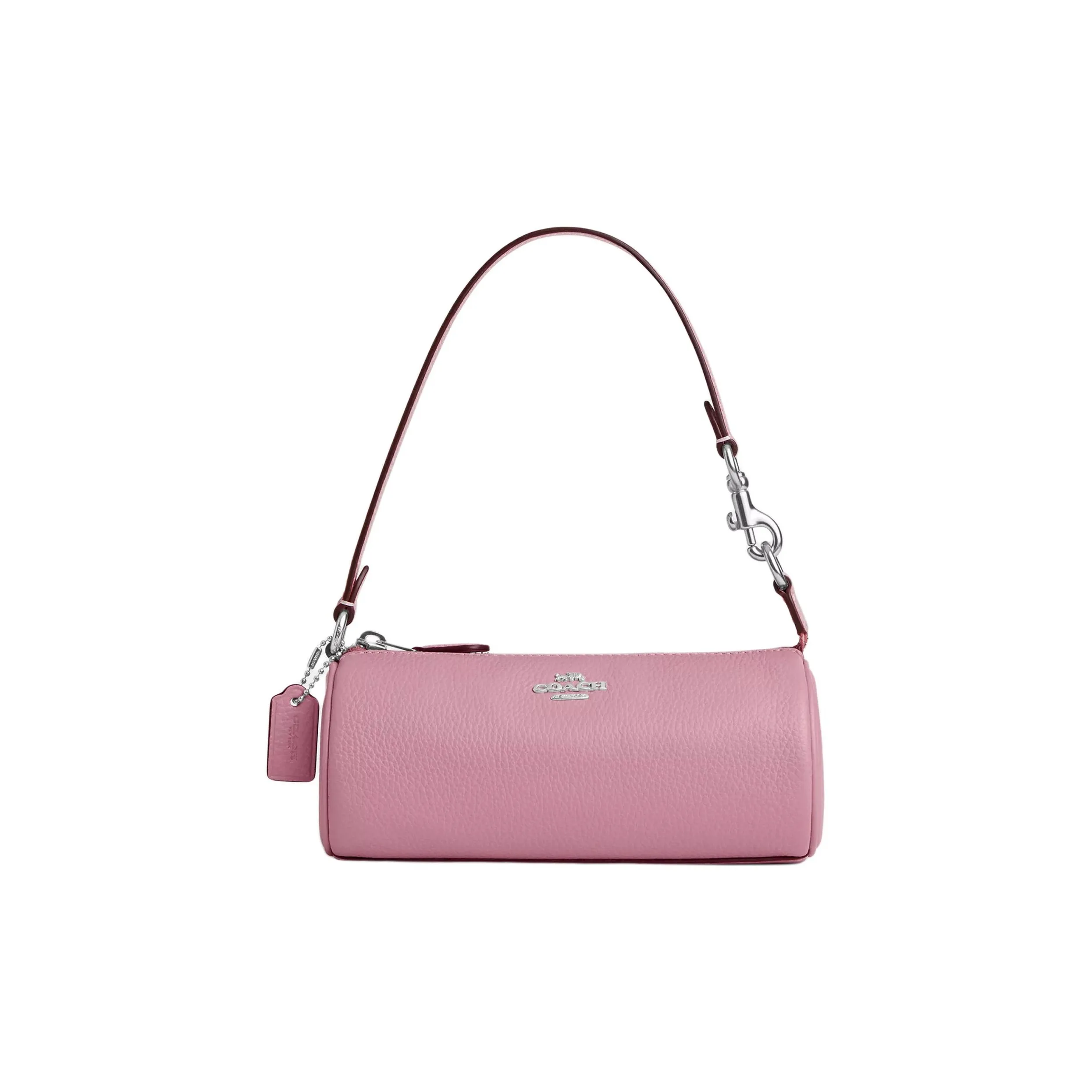 COACH Nolita Утонченная сумка из галечной кожи сумка через плечо маленькая женский серебряный тюльпан