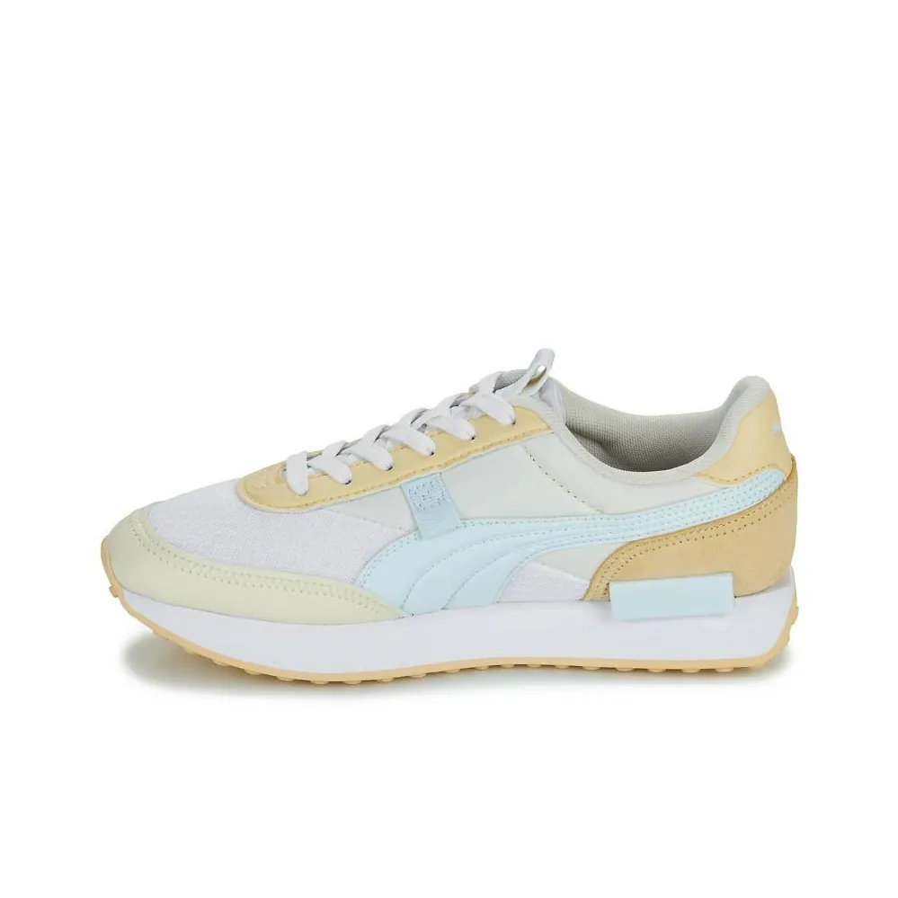 PUMA Future Rider Pastel Wns Abrasion Resistant Breathable Low Top Casual Shoes Women's Beige Yellow