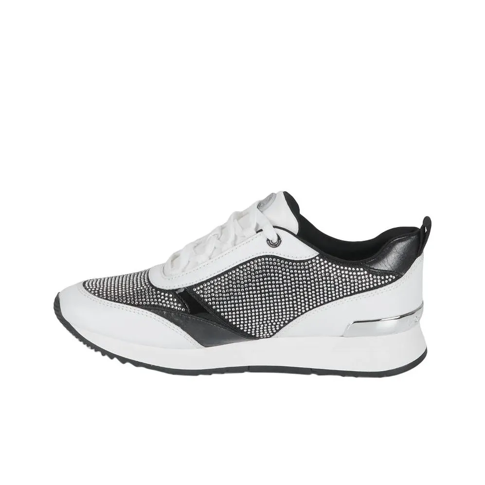 MICHAEL KORS Allie Stride Low Top Casual Shoes Women's Black White