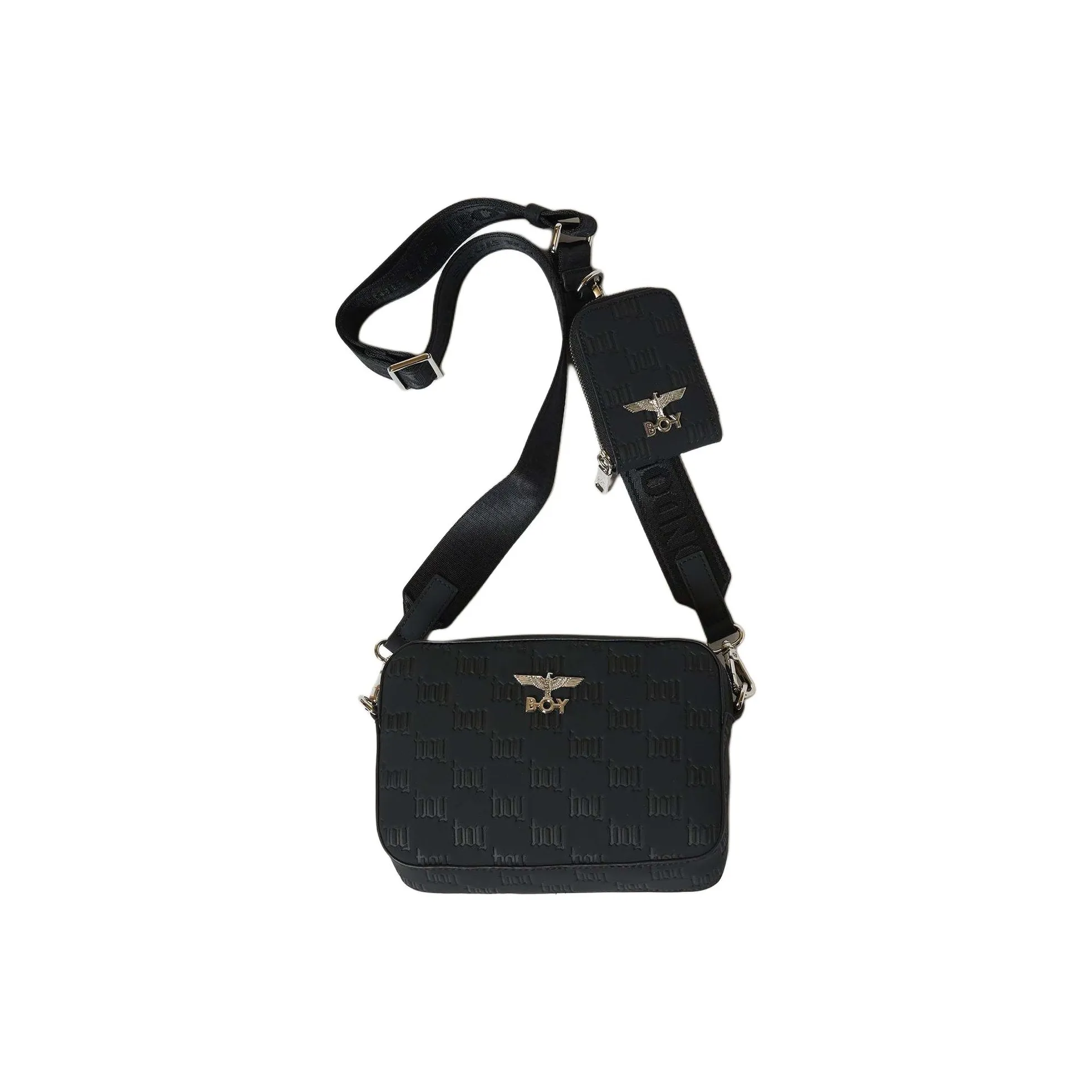 Boy London Synthetic Leather Shoulder Bag, Crossbody Bag Men's Black