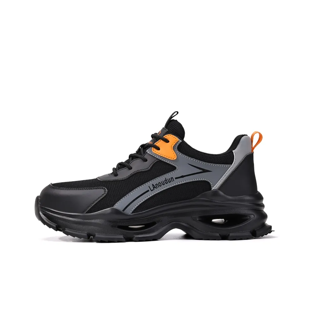 Blue Gull Shield Легкий Rebound Низкий Топ Уличная Обувь Унисекс Серый Черный