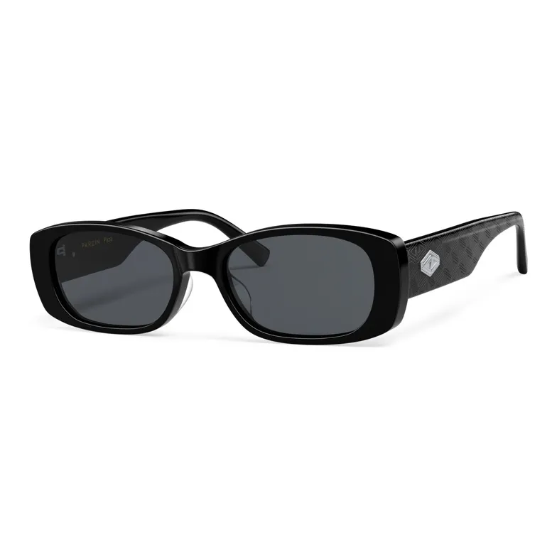 PARZIN Rectangular Sunglasses Unisex Black