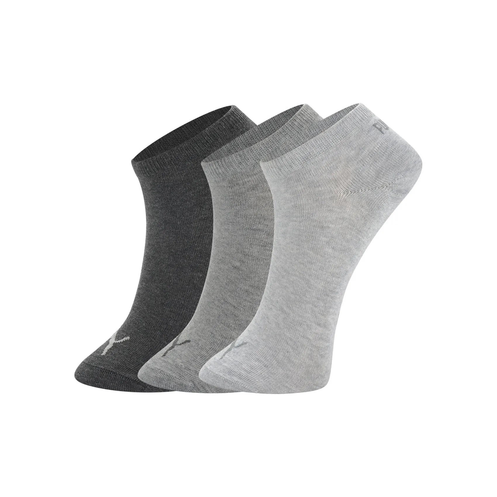 PUMA Низкие носки унисекс 3 упаковки серый