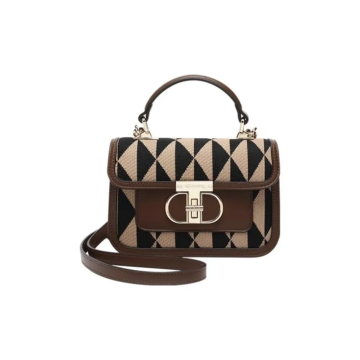 BETTINA VIVIAN PU (полиуретан) Маленькая квадратная сумка через плечо обычная женская коричневый