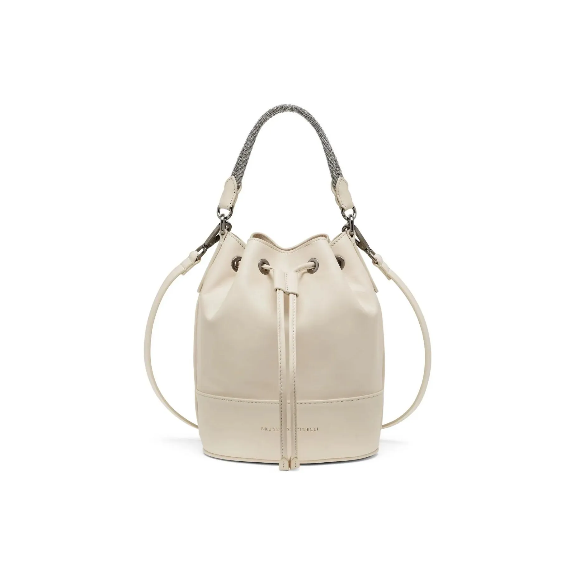 Brunello Cucinelli Monili Braided Bucket Bag
