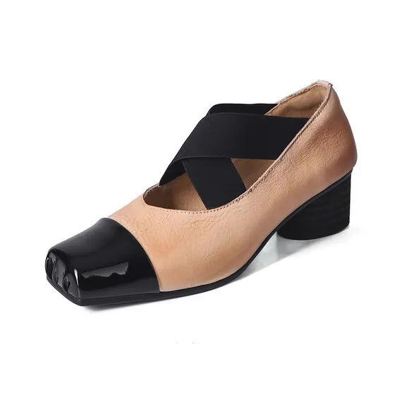 Yeezyy Reezy Грубый каблук Туфли Мэри Джейн 5 см Женские