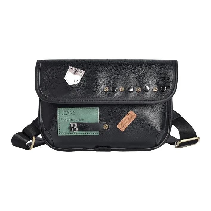 COTECi ПУ (полиуретан) Сумка через плечо Стандартная Унисекс Черная