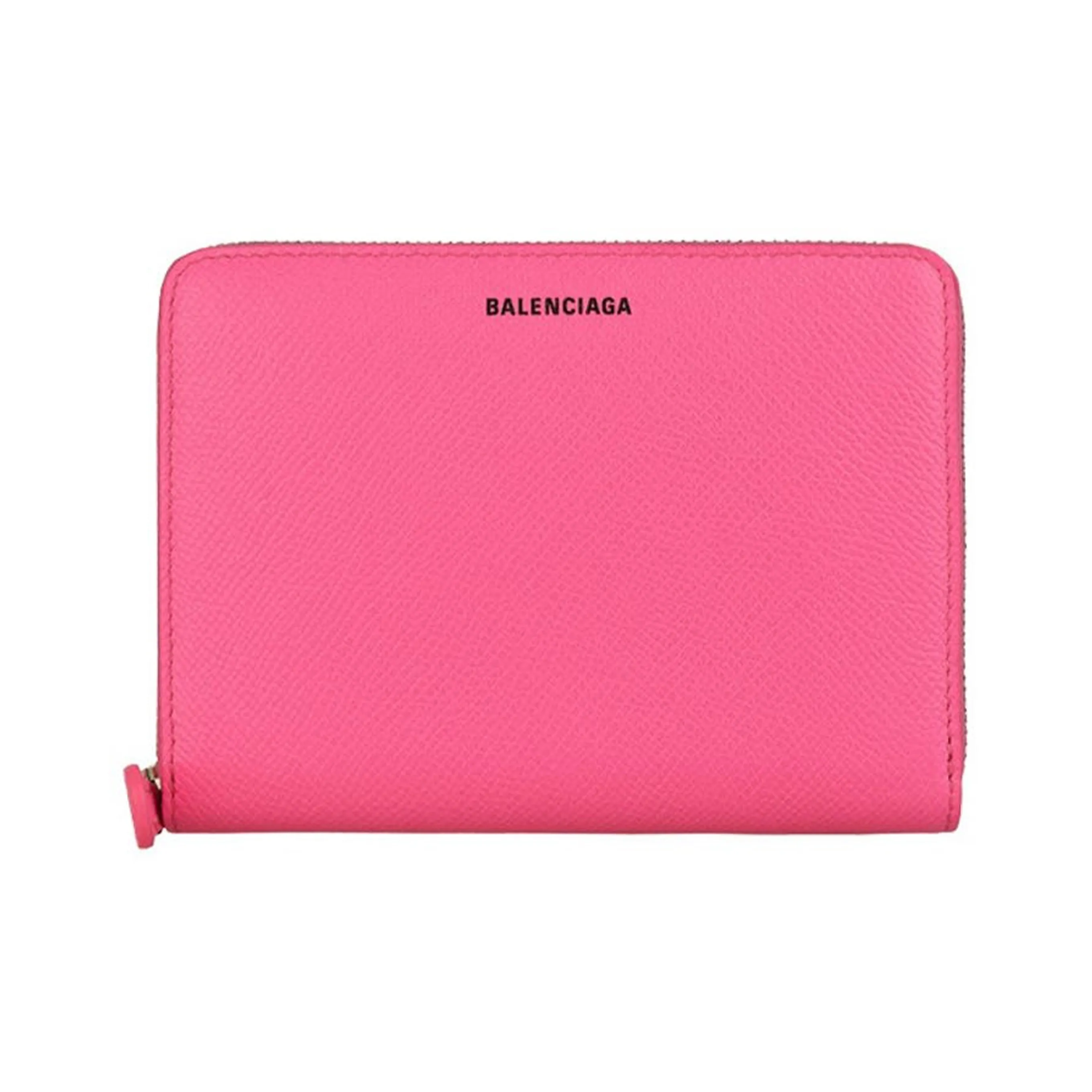 Balenciaga Leather Wallet Mini Women's Rose Purple