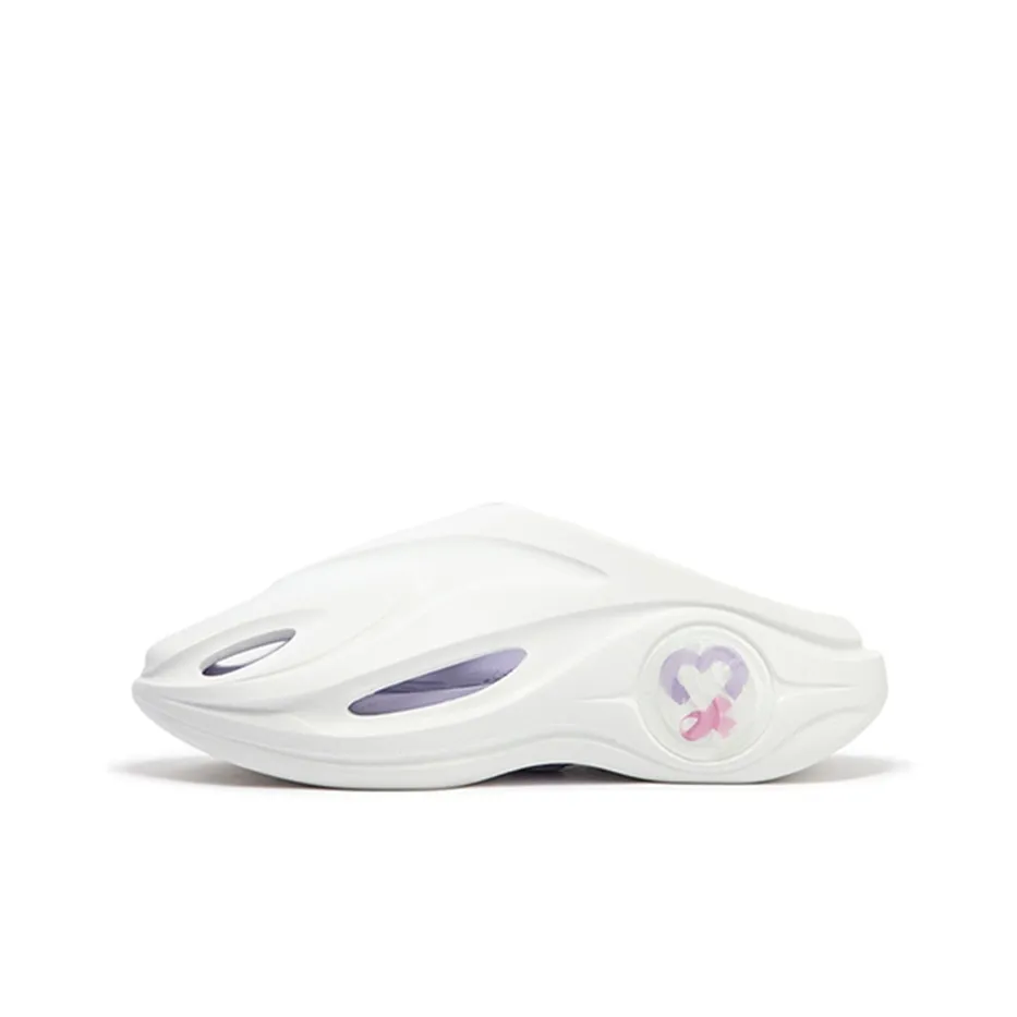 361° Whale 2 Care Is Priceless Clogs Unisex White Purple