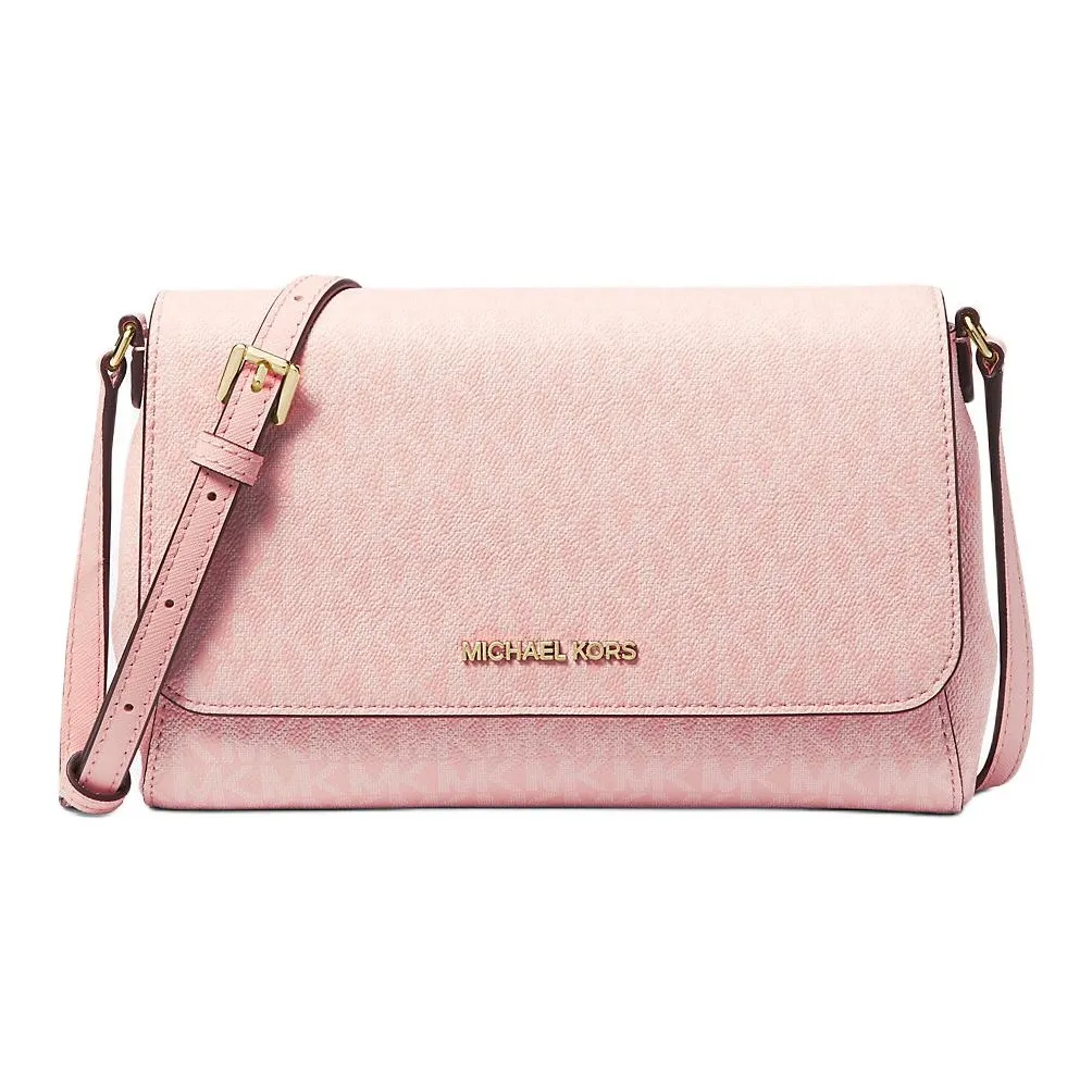 MICHAEL KORS Leather Crossbody Bag, Shoulder Bag Medium Size Women's Blush Pink