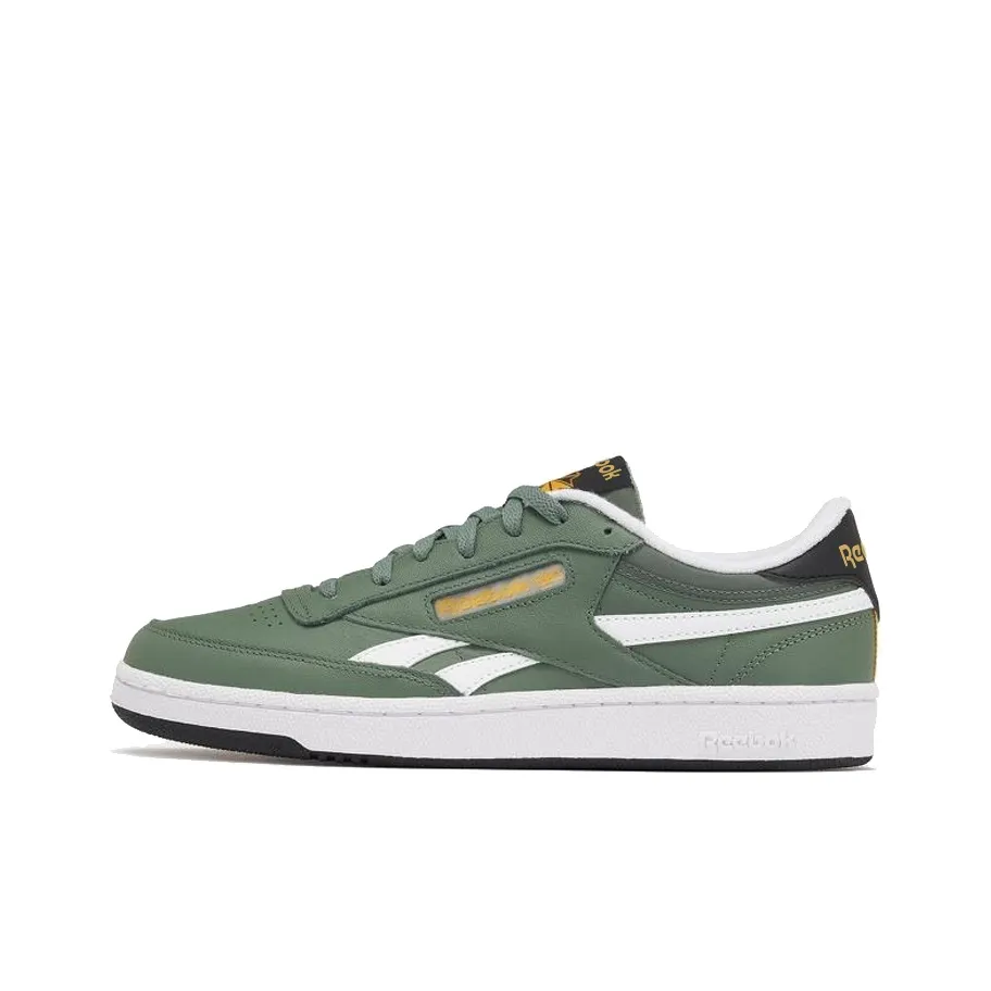 Reebok Club C Cushioning Wear Resistant Low Top Skateboard Shoes Unisex Green White
