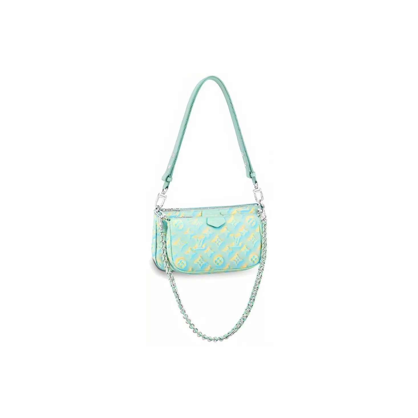 LOUIS VUITTON Multi Pochette Accessoires Water Green