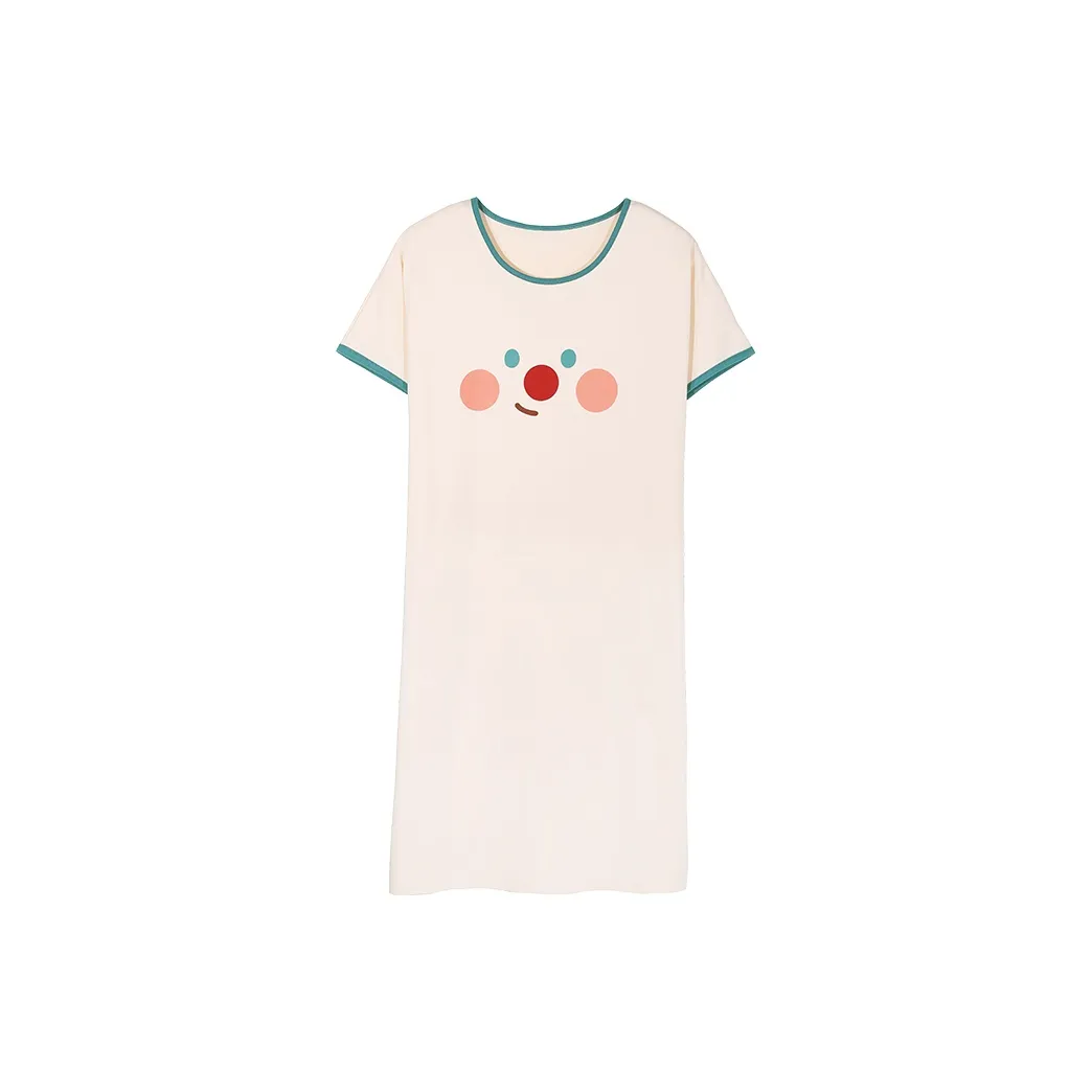 Pretty Lady Nightgown Women's Apricot Green Edge
