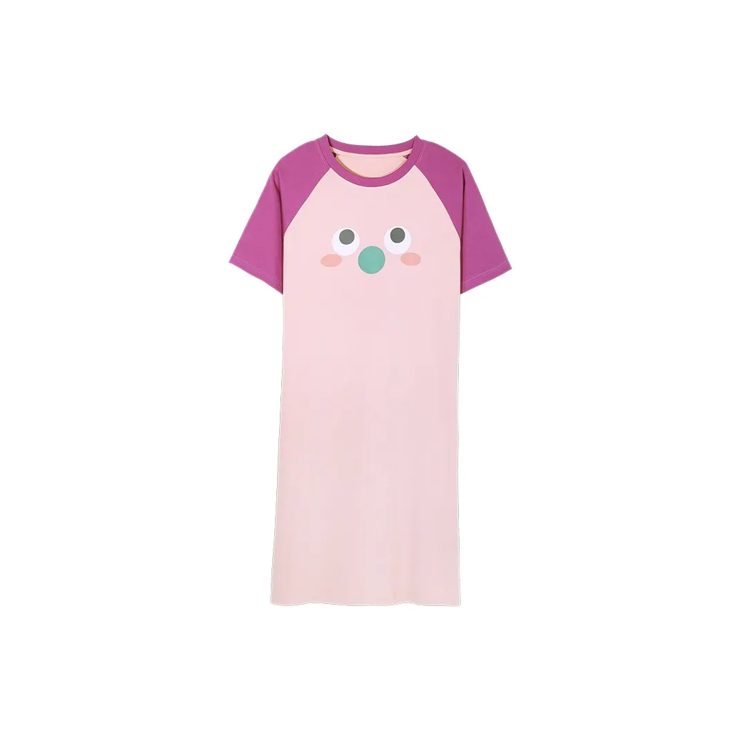 Pretty Lady Nightgown Women's Purple Pink Multicolor