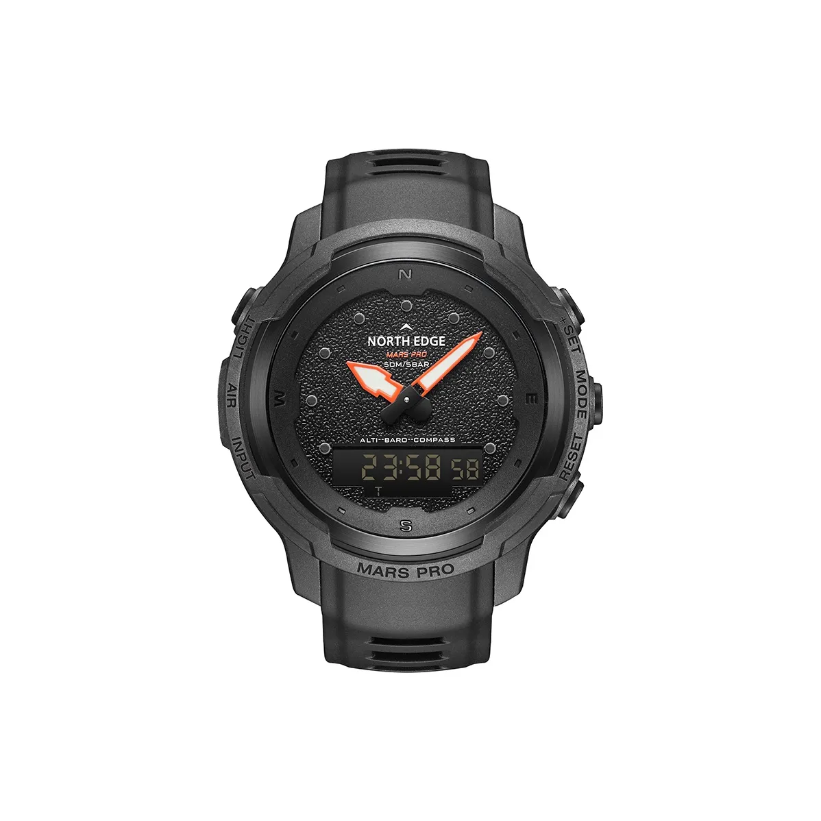 NORTH EDGE NE MARS Pro Электронные Часы Механические Часы Мужские Черный Циферблат