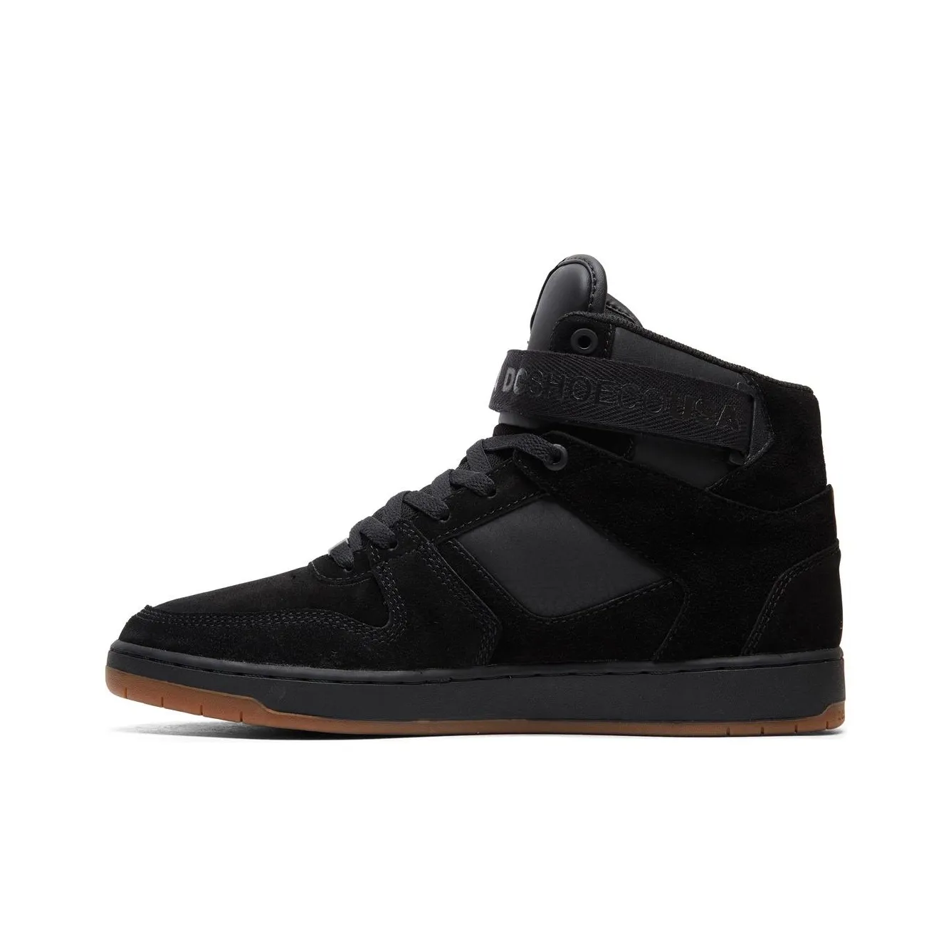 DC Shoes Anti Slip Wear Resistant High Top Skateboard Shoes Men's Black