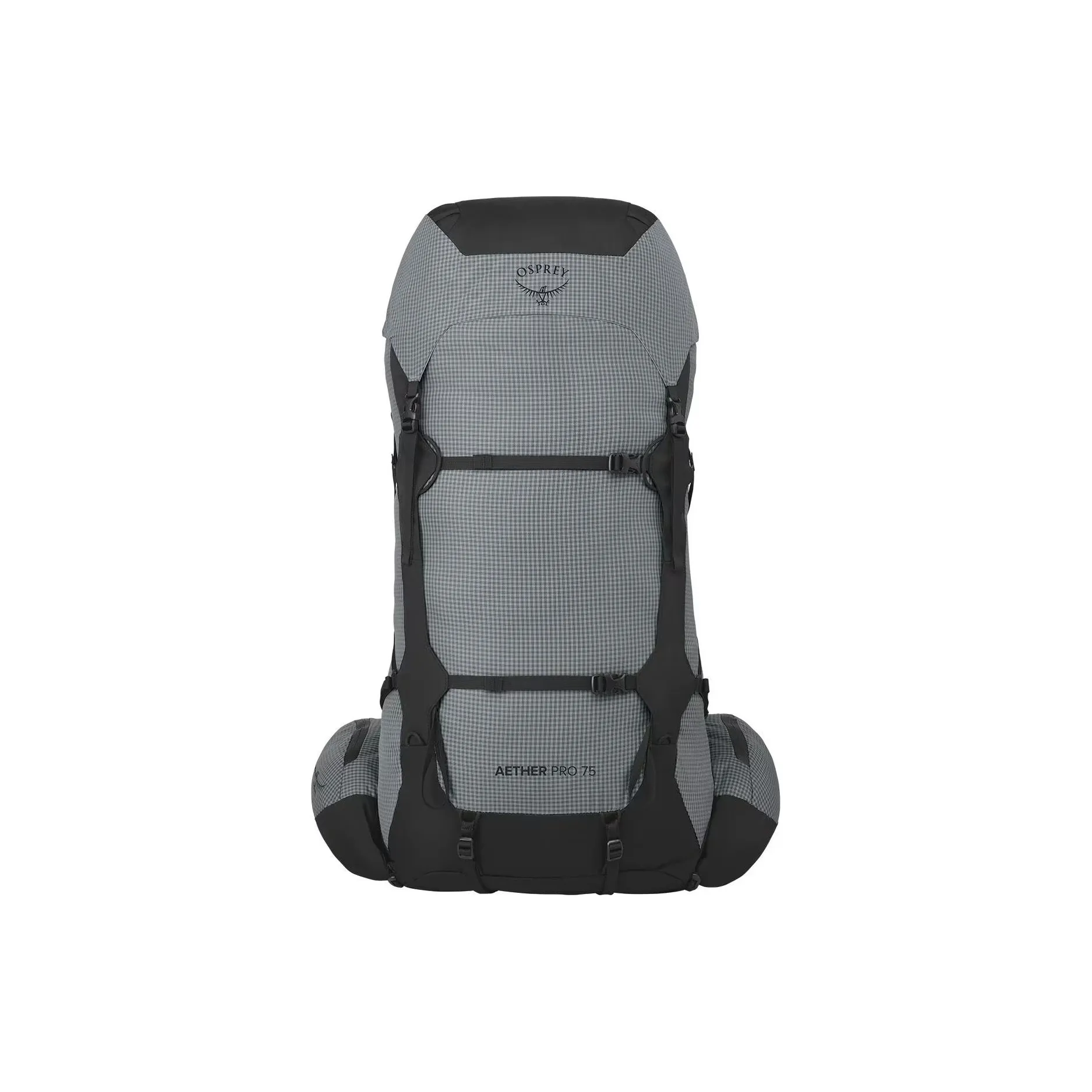 OSPREY Outdoor Mountaineering Bag, Backpack Nylon Black Gray Men's