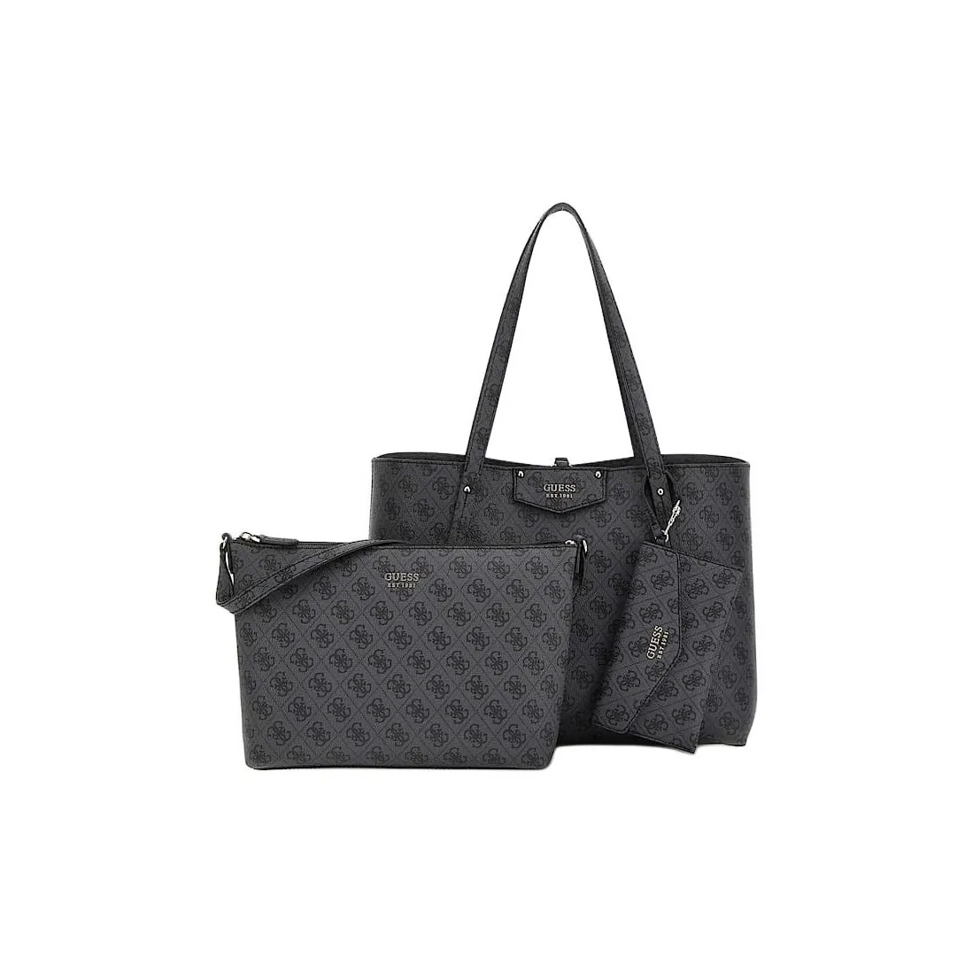 GUESS Polyurethane With Polyethylene Handbag Regular Women's Black