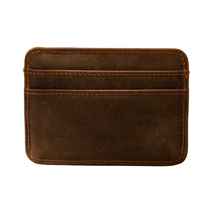 Back Step Коровья кожа Документный кошелек Обычный Унисекс CAMEL Темно-коричневый Черный