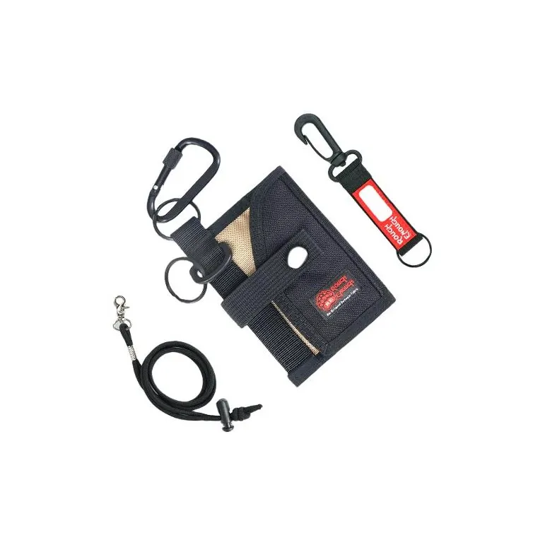 Rough Enough Нейлон Кошелек для монет держатель для карт Key Pouch Мини Унисекс Черный